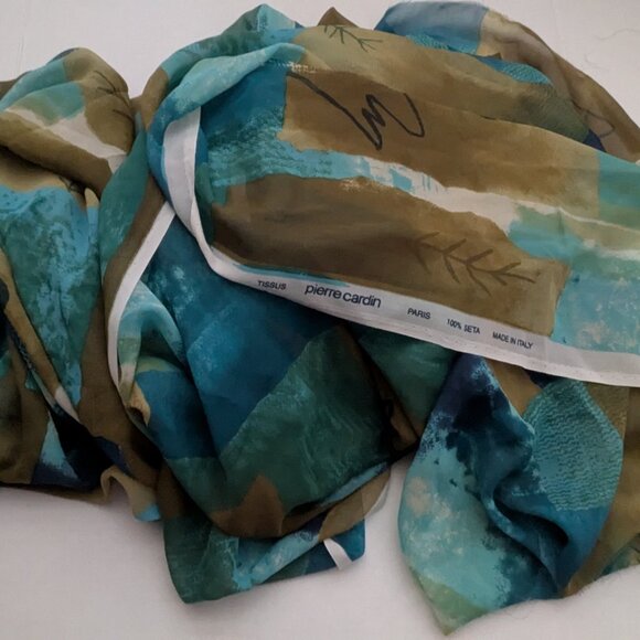 Pierre Cardin Paris 100% Seta (silk) Fabric Made in Italy - 54" Wide x 5 Yards - Picture 2 of 3